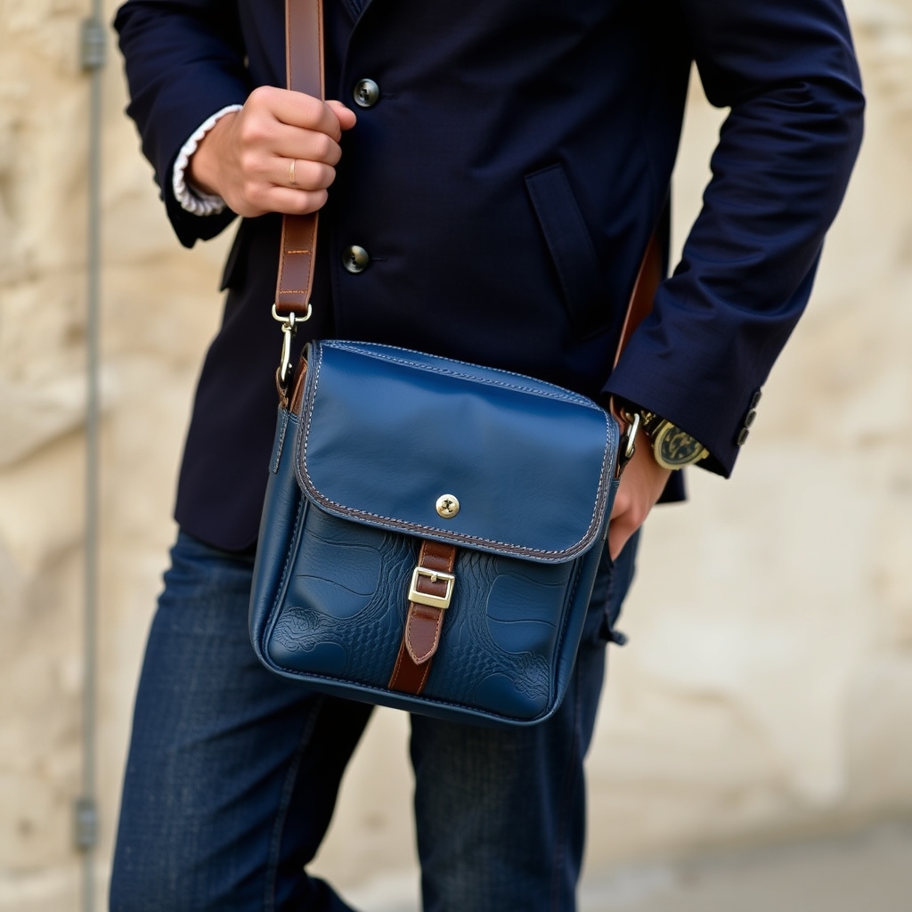 #La besace en cuir, idéale, tendance et élégante pour tous ceux qui veulent transporter leurs affaires en ayant les main