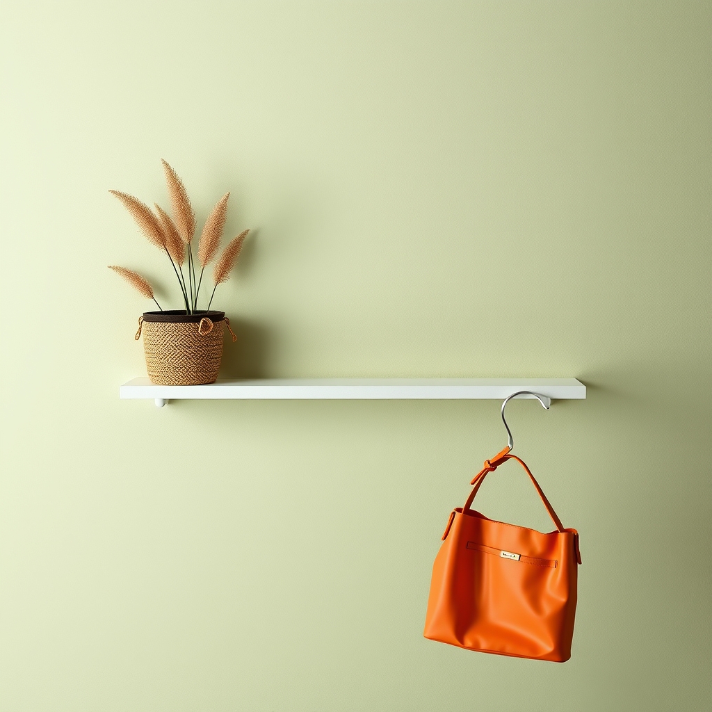 #Octave sac en cuir orange pleine fleur avec poignée et bandoulière amovible
