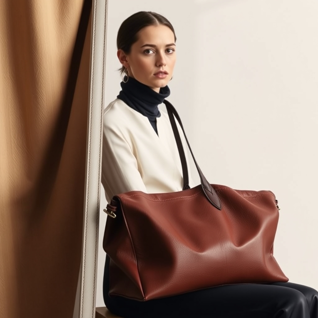 #La besace en cuir, idéale, tendance et élégante pour tous ceux qui veulent transporter leurs affaires en ayant les main