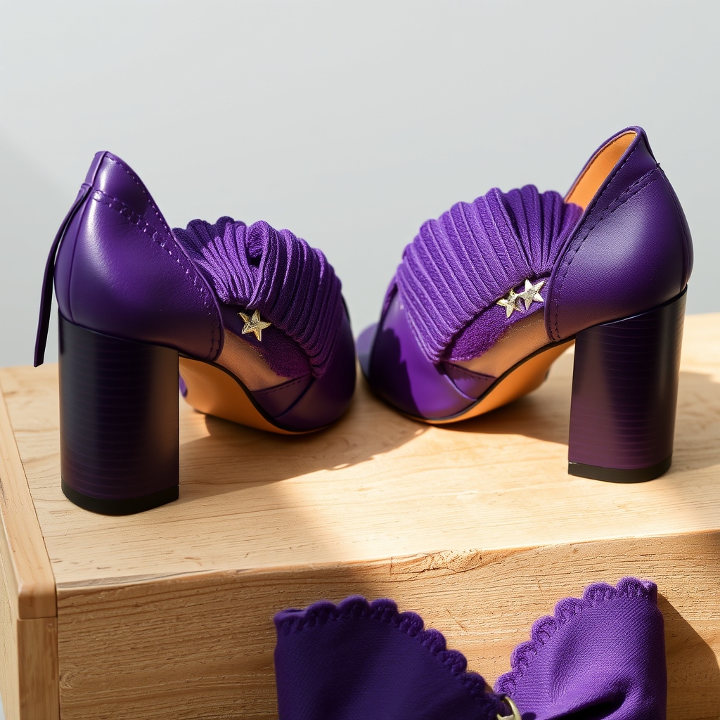 #sac en cuir MUSSET violet grain naturel