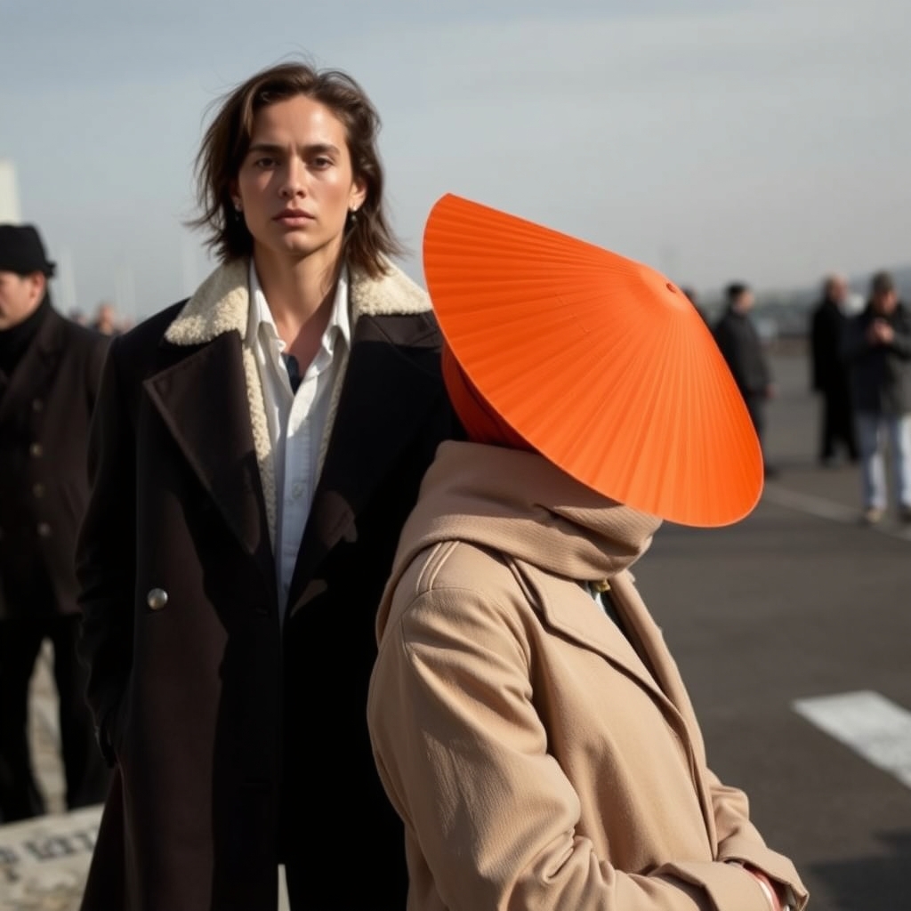 #Octave sac en cuir orange pleine fleur avec poignée et bandoulière amovible