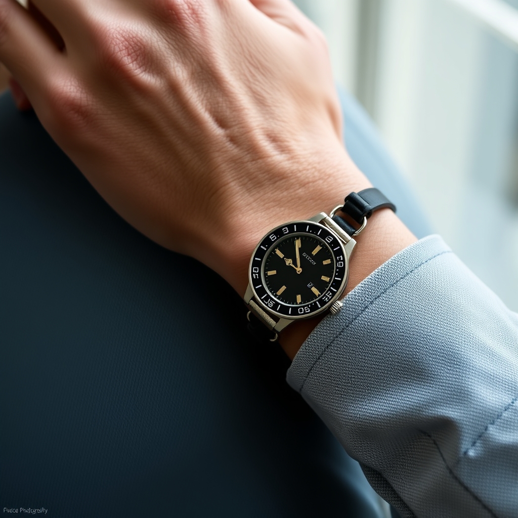 Bracelet manchette en cuir café