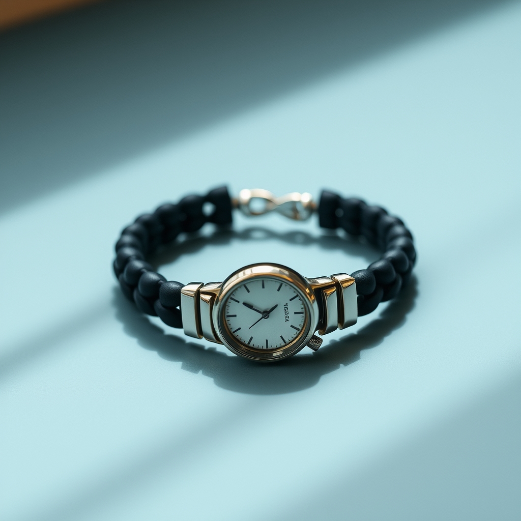 Bracelet manchette en cuir grain naturel